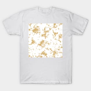 Honey brown and white marble - Tie-Dye Shibori Texture T-Shirt